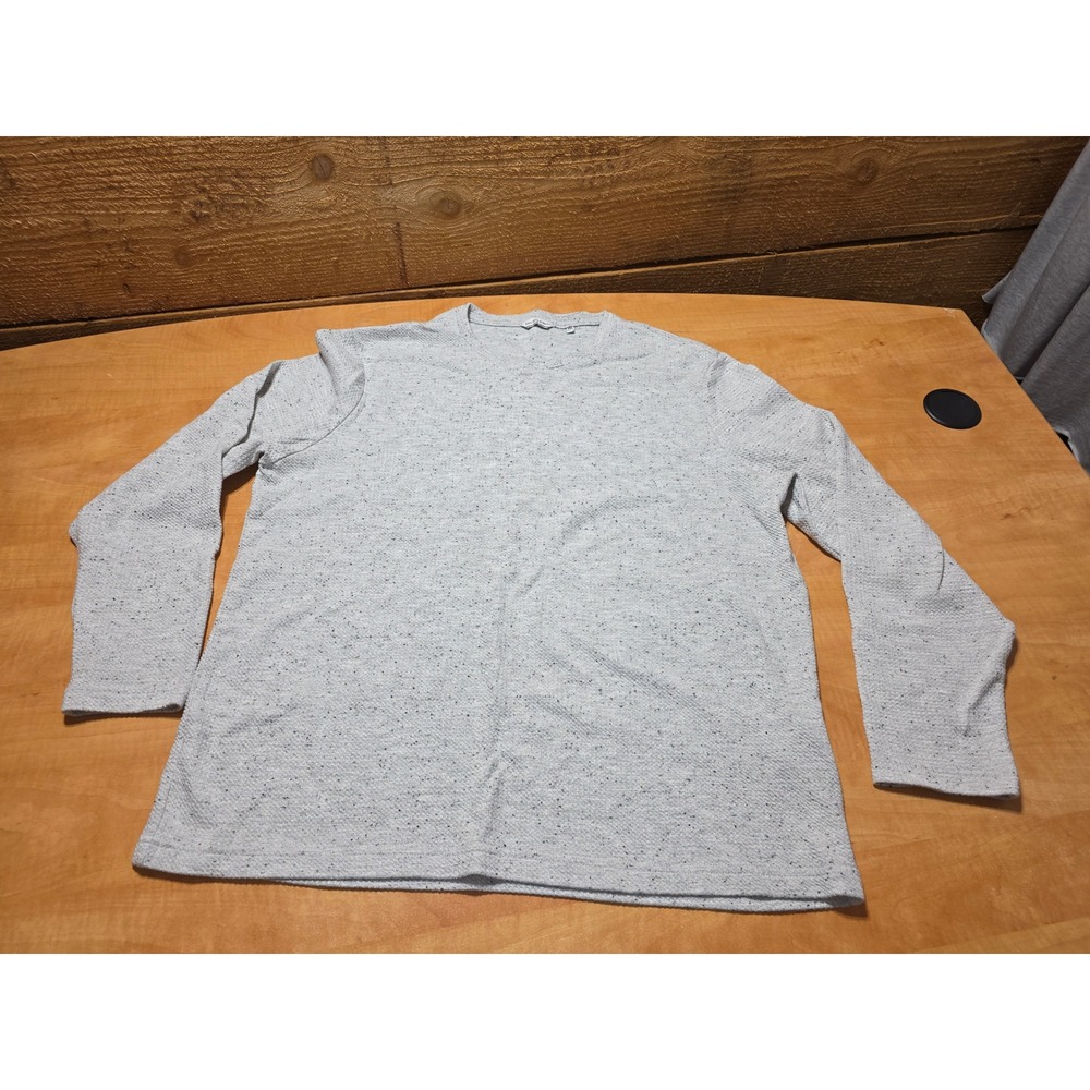 English Laundry Mens XXL Gray Speckled Long Sleeve Crewneck Top 1805101